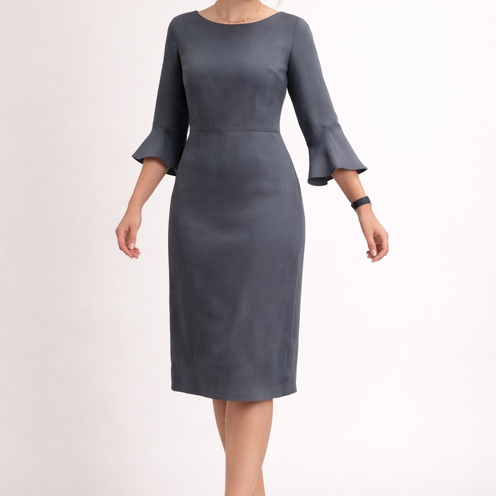 Elegant Gray Formal Women's Dress